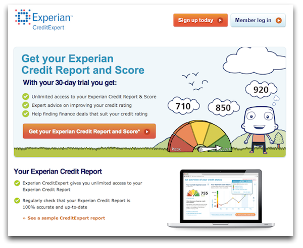credit expert front page